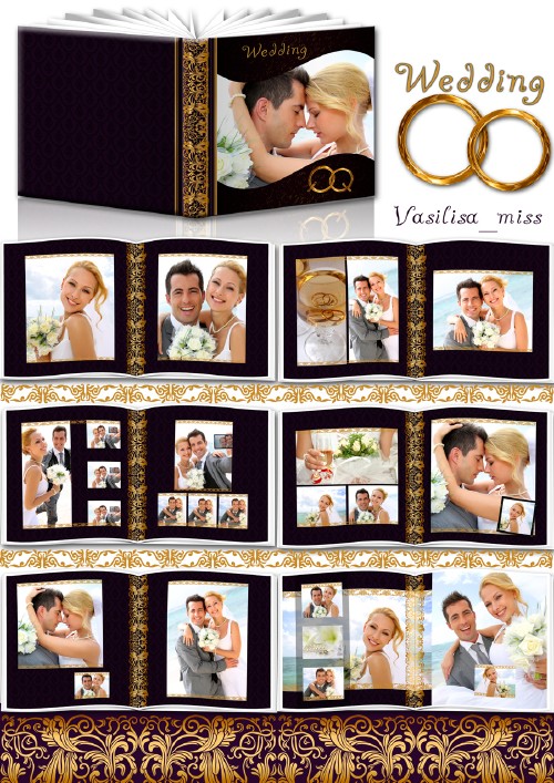 Свадебная фотокнига - Gold wedding