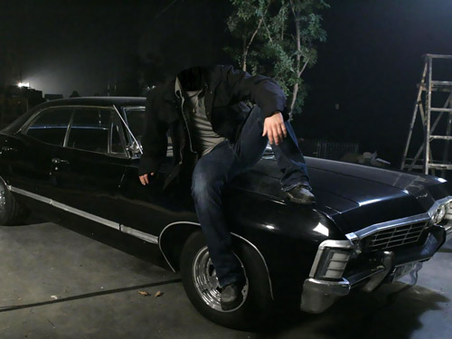Шаблон psd - На машине шевроле Impala