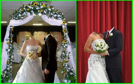 2 шаблона для фотошоп Жених и невеста